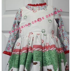girls Christmas outfit, girls Christmas dress 6